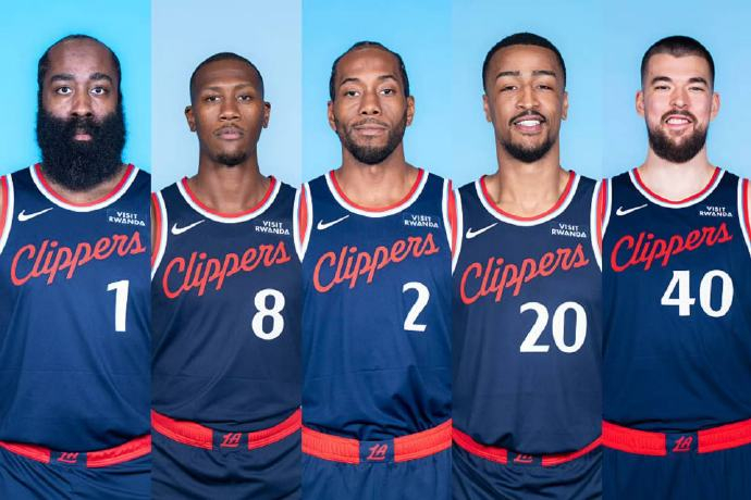 本赛季首回合洛杉矶德比，12点开打！双方首发公布：快船—哈登，邓恩，伦纳德，科林