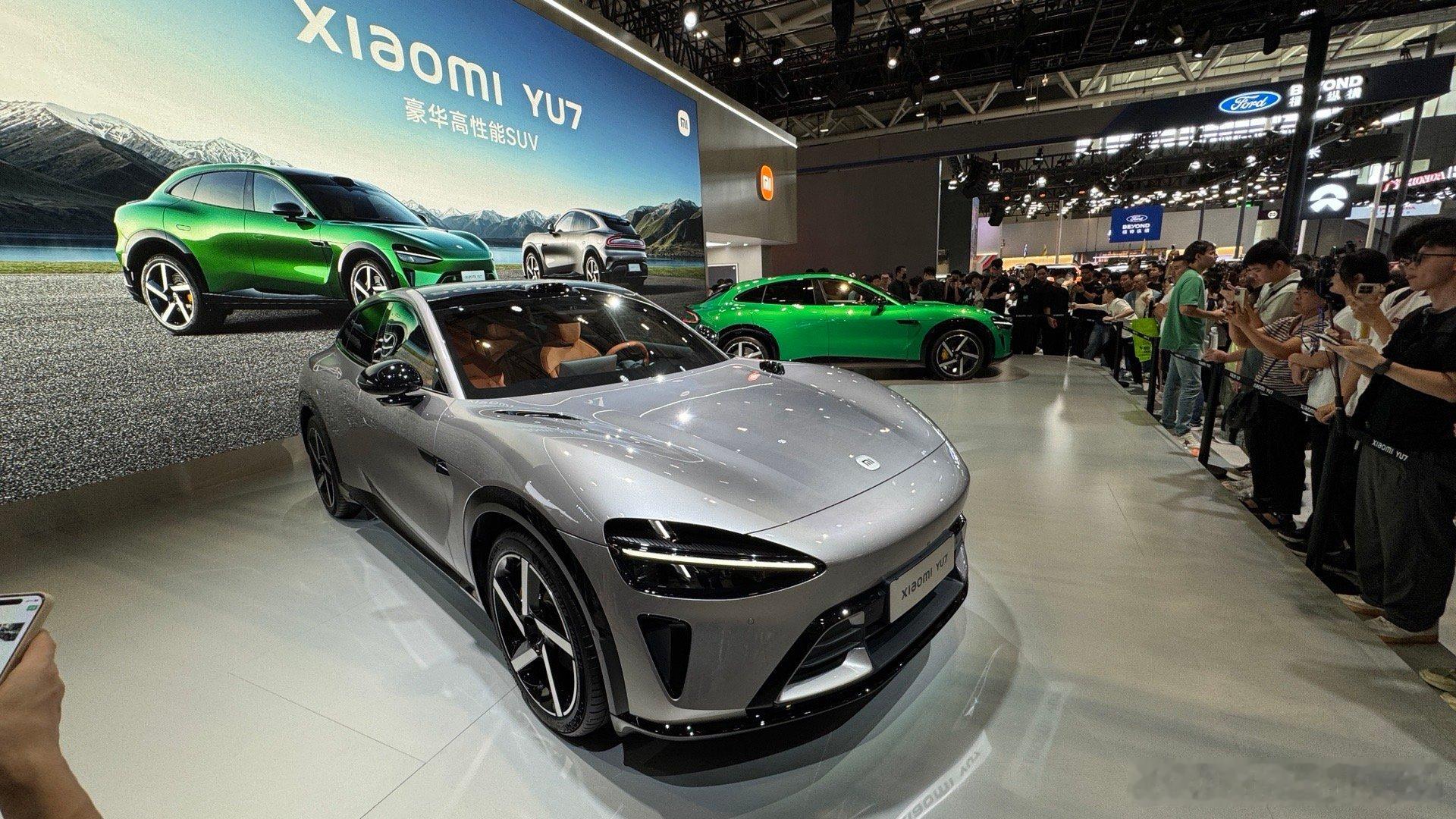 小米Yu7在粵港澳大灣區車展 ​​​
