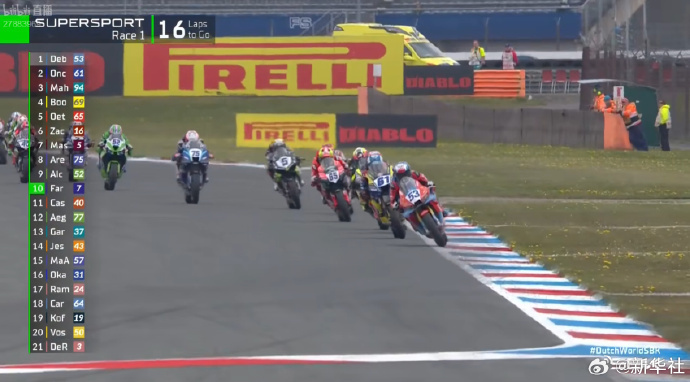 【张雪机车WSBK荷兰站第一回合正赛第四】#张雪机车荷兰站首回合第4# 在刚刚结