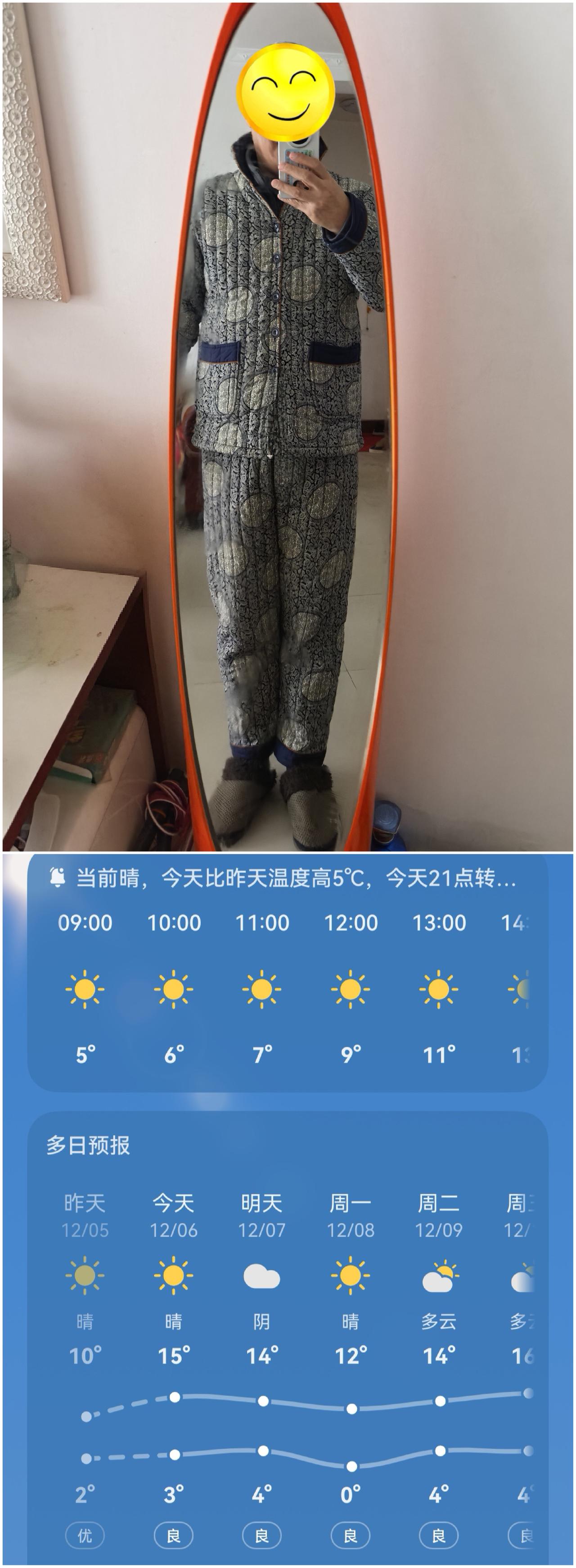 大部分江苏省人是这样在家过冬的：靠棉衣扛！

只有少数城市家庭有地暖；空调家家都