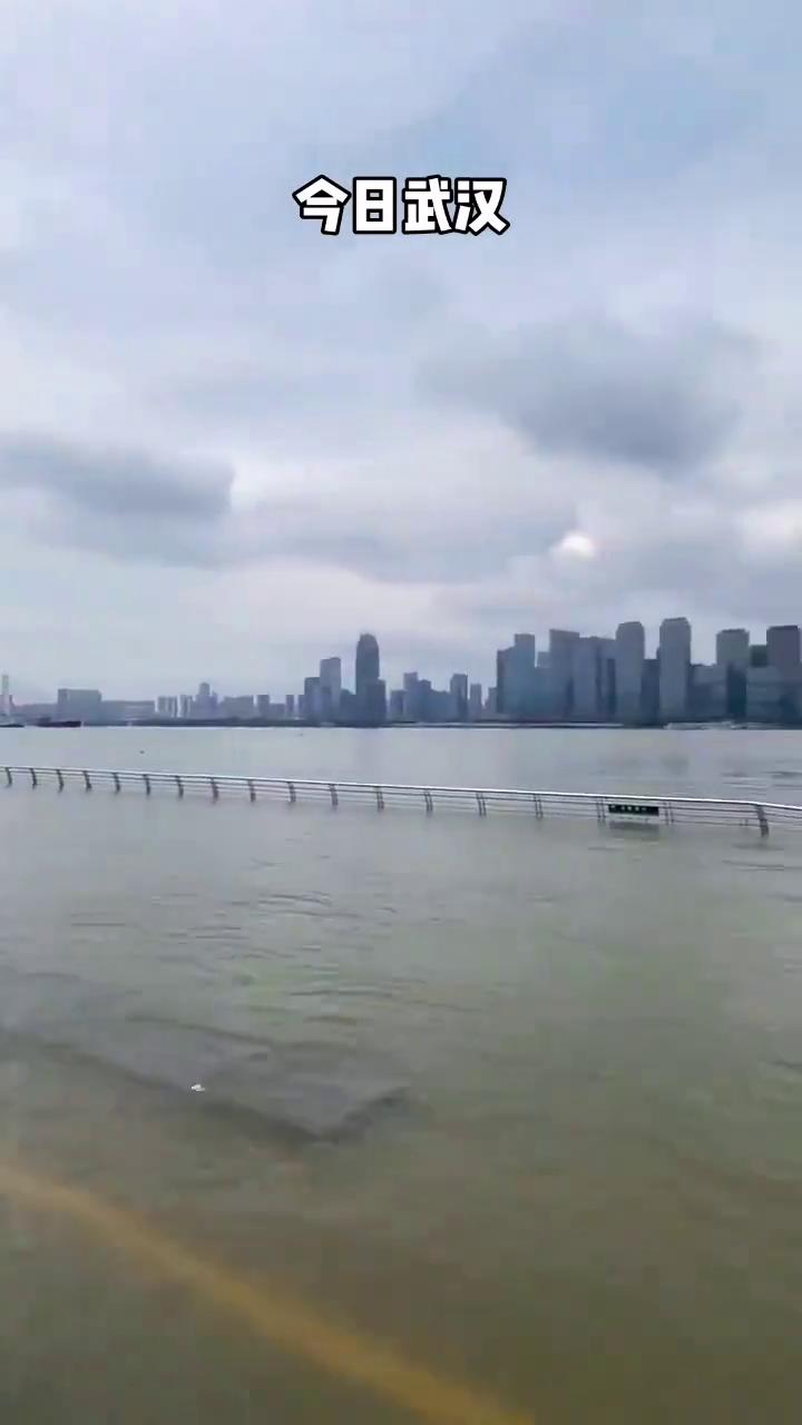 今日武汉。
滚滚长江东逝。