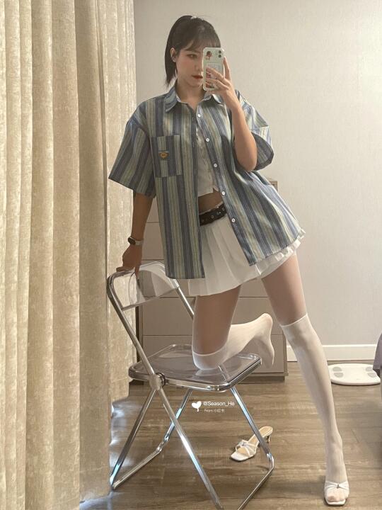 168/108斤 美式甜心穿搭 今天是隔壁班学妹