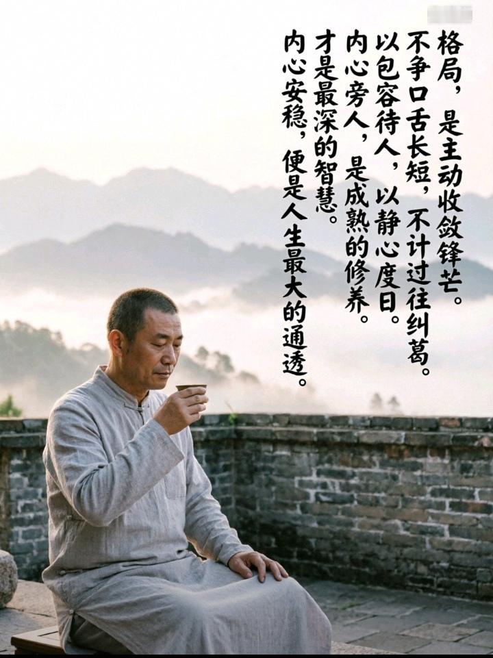 以包容待人，以静心度日