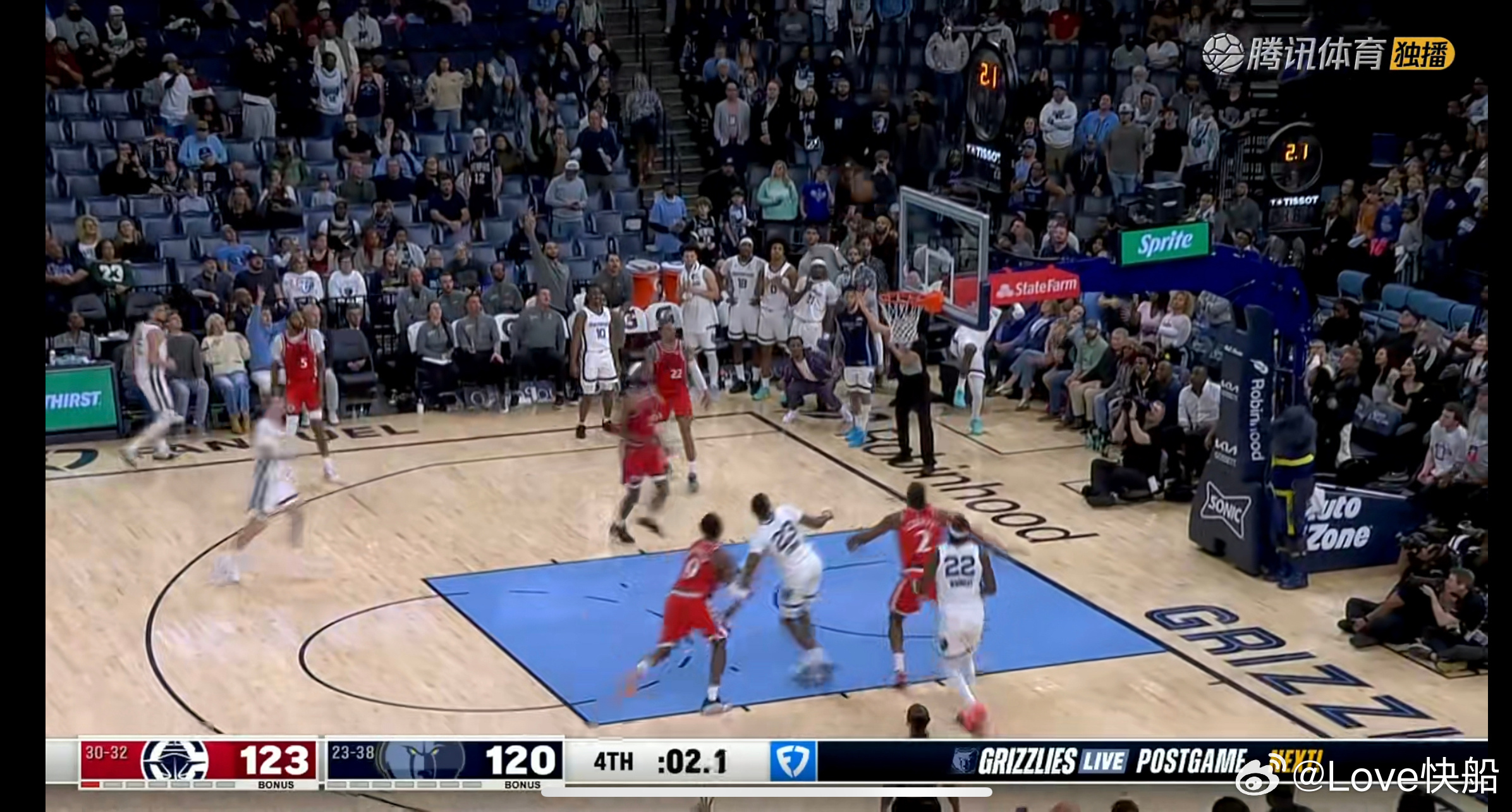 赢了！灰熊绝平不中！快船队在孟菲斯以123-120击败灰熊队。感觉如何？？？科怀