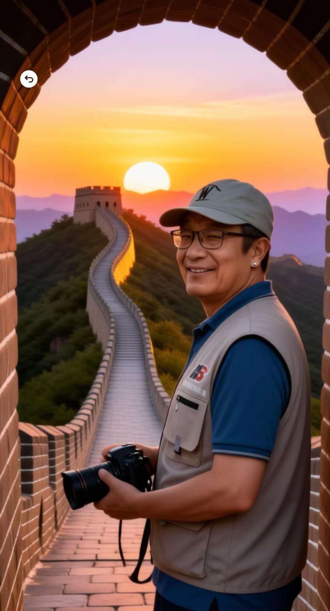 爱祖国爱长城。这一刻长城就在脚下不在书里 .热爱祖国铭记历史 致敬每一位时代记录