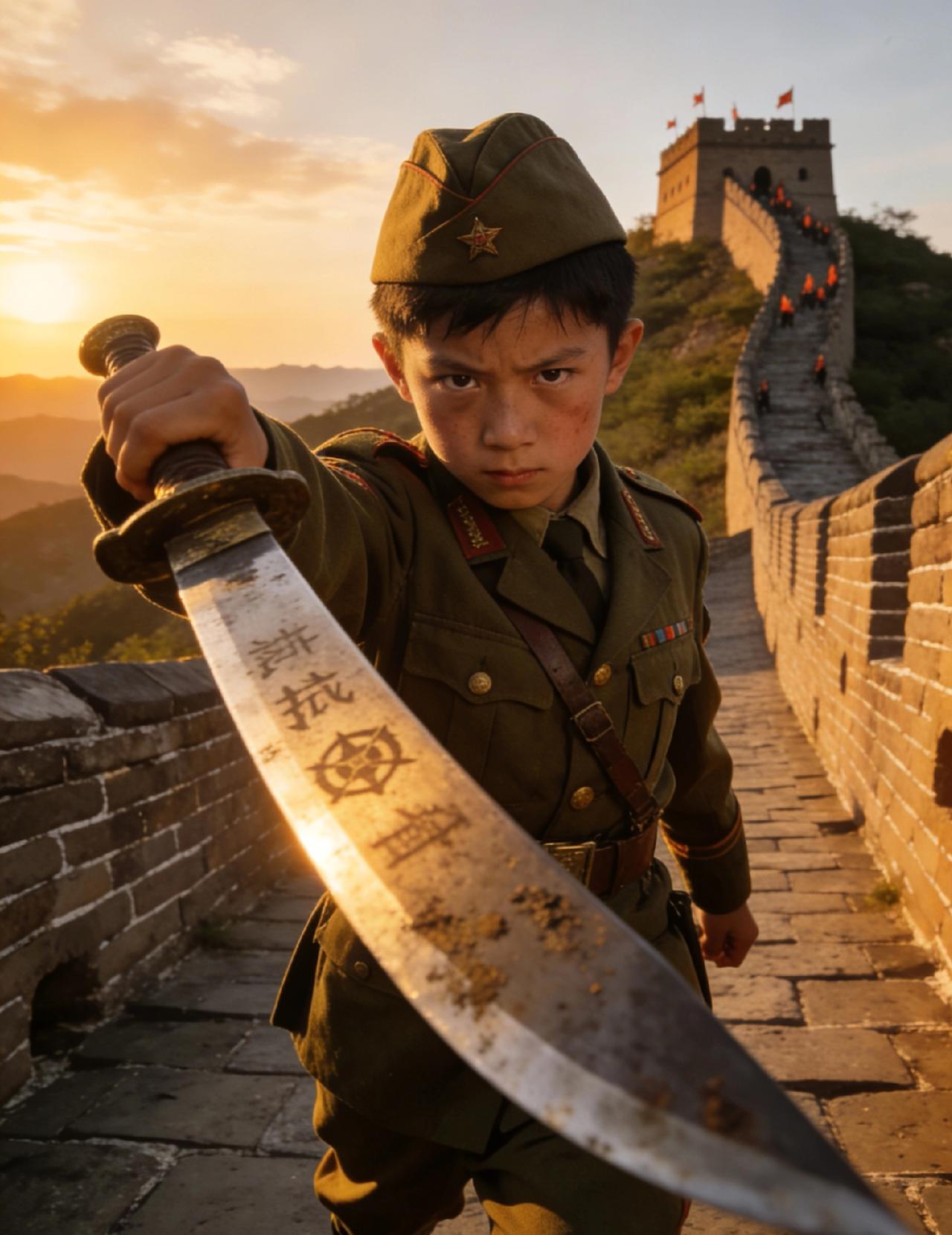 抗战军刀传后人 少年热血赴边关
 
一把锈迹未褪的抗战军刀，承载着烽火岁月的忠魂
