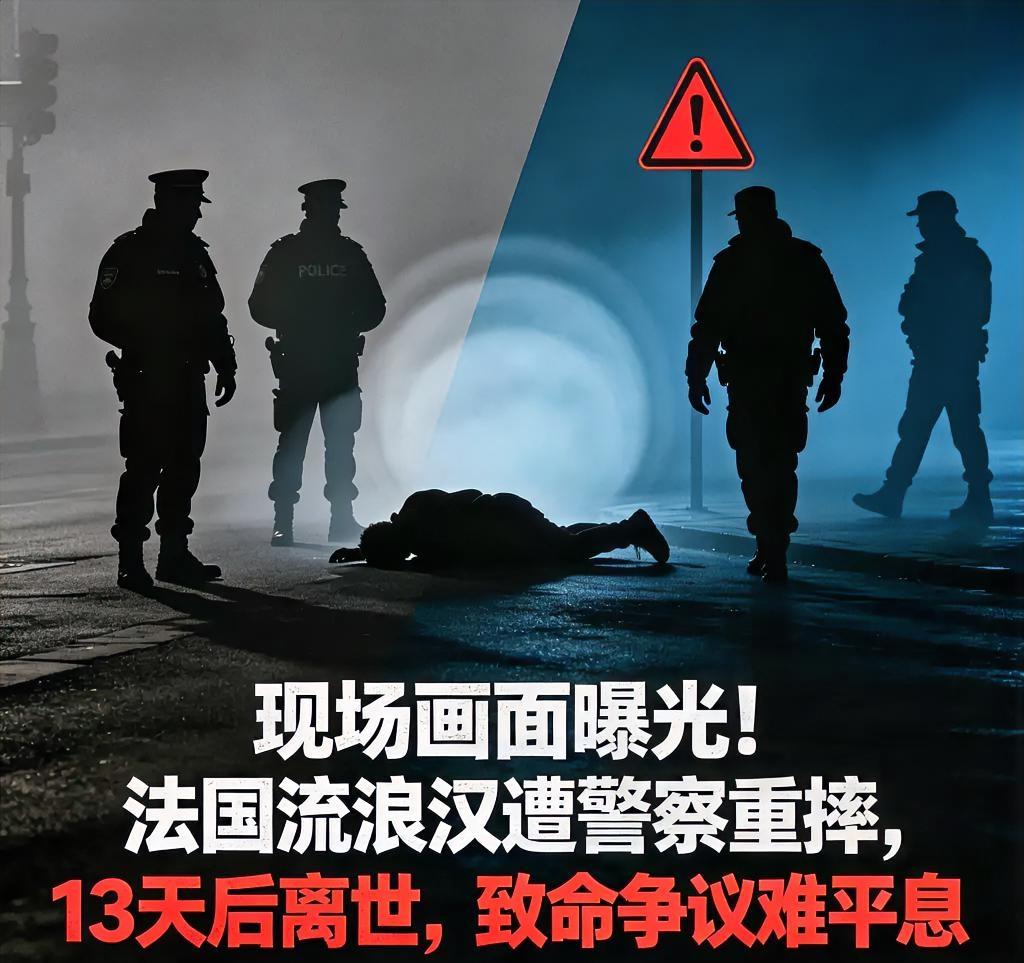 现场画面曝光！法国流浪汉遭警察重摔，13天后离世，致命争议难平息
 
一段触目惊