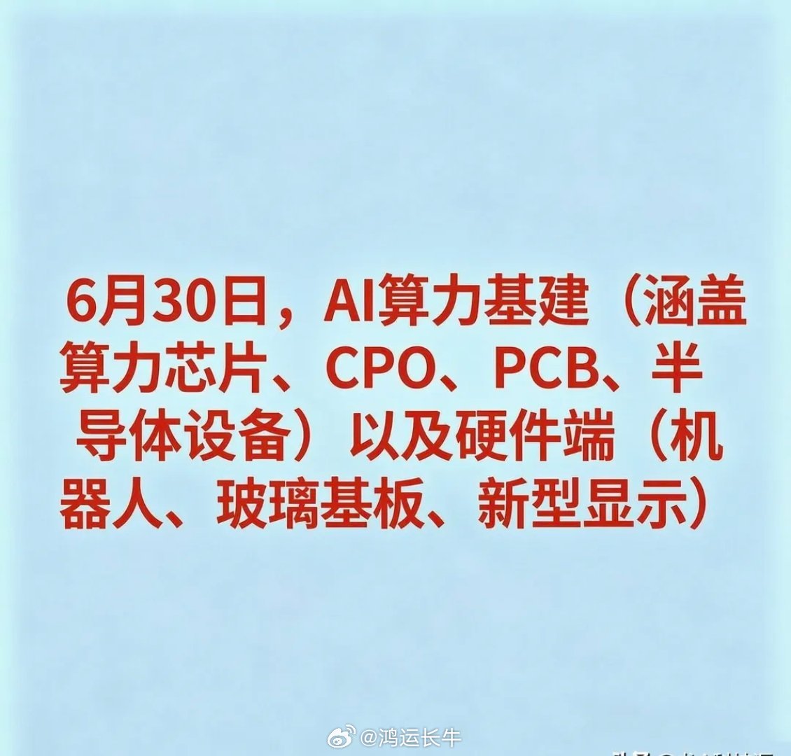 2026年6月30日十大热点科技及其产业链核心龙头1. 算力芯片/人工智能*  