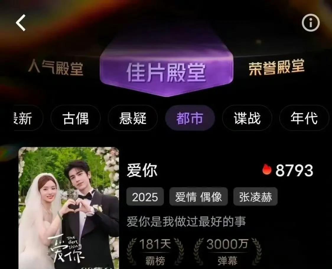 爱奇艺现偶年冠出炉！张凌赫《爱你》登顶，数据碾压虞书欣《双轨》
 
爱奇艺202