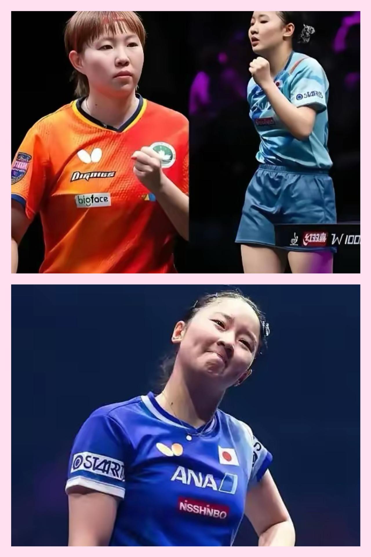 半决赛全部结束了，
​最终张本美和与朱雨玲
都是以同样的比分3-1击败了各自对手