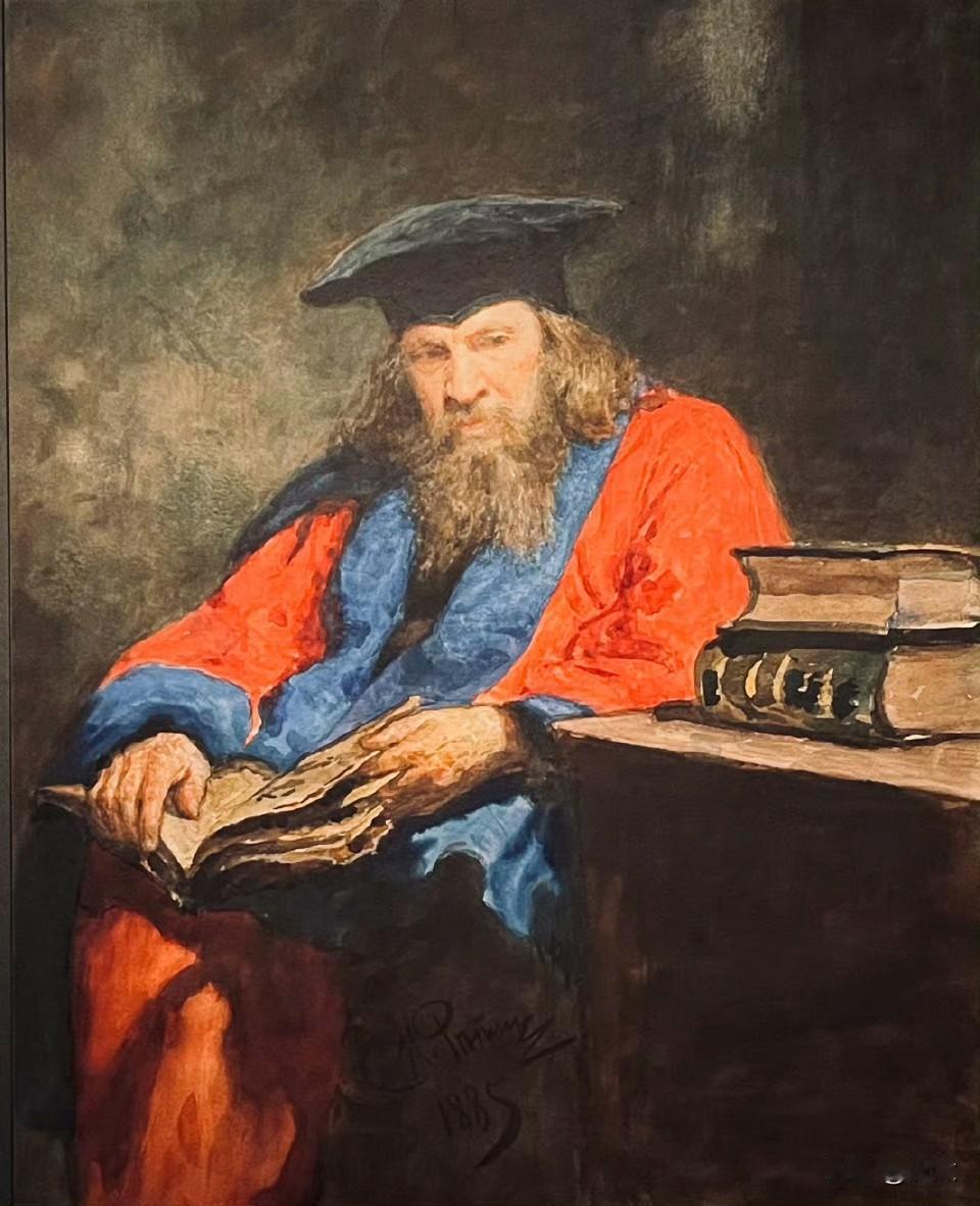 画家笔下的好朋友 沅汰博物馆 

列宾画的门捷列夫。两个人是多年好友。

门捷列