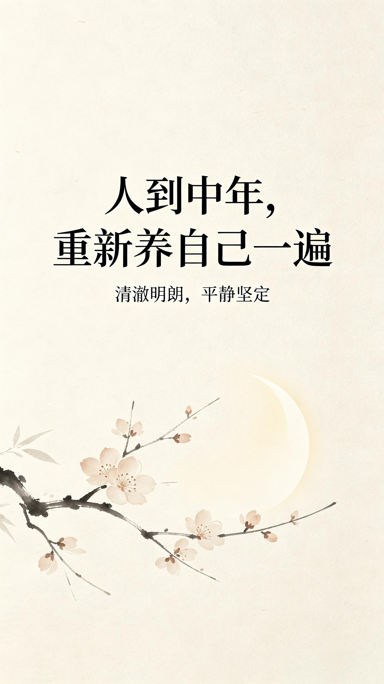 人到中年，我决定重新养自己一遍：
 
人到中年，大半辈子都在围着家人转。
照顾老