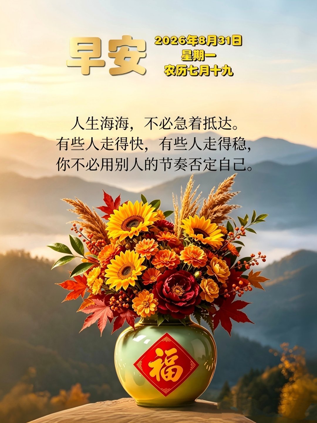 🌹💖8月圆满收尾💝🌷💞໑ຼ0໑ຼ6.8.31.七月十九💕🌺周一顺心