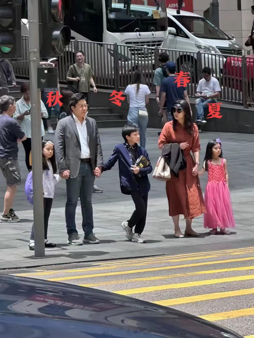 一家五口出门穿出了春夏秋冬的感觉[允悲] ​​​