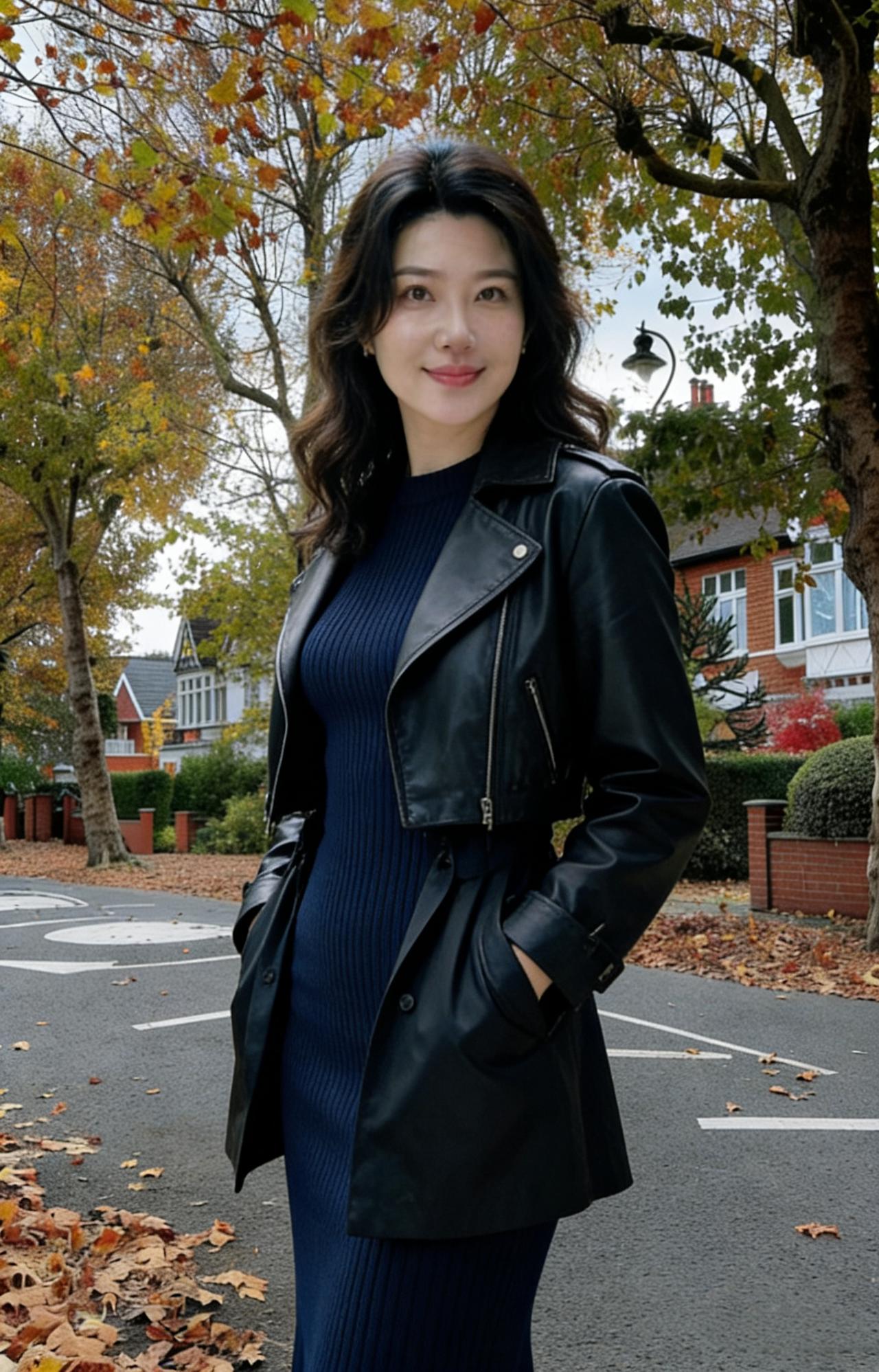 红墙白屋衬娥眉，革履轻踏落英飞。
岁月如歌人未老，豪情依旧带香归。