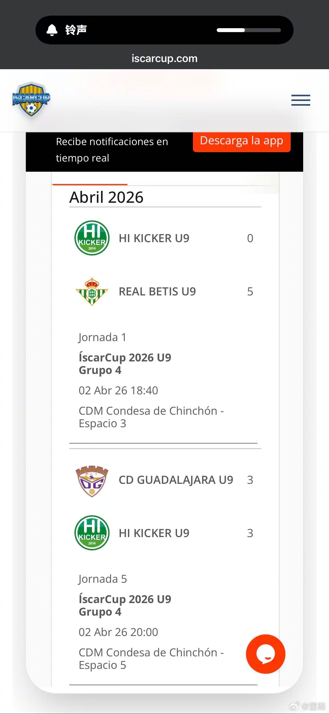 爱踢客2017伊斯卡杯小组赛首战不敌皇家贝蒂斯。贝蒂斯小年龄段很厉害，有的队伍不