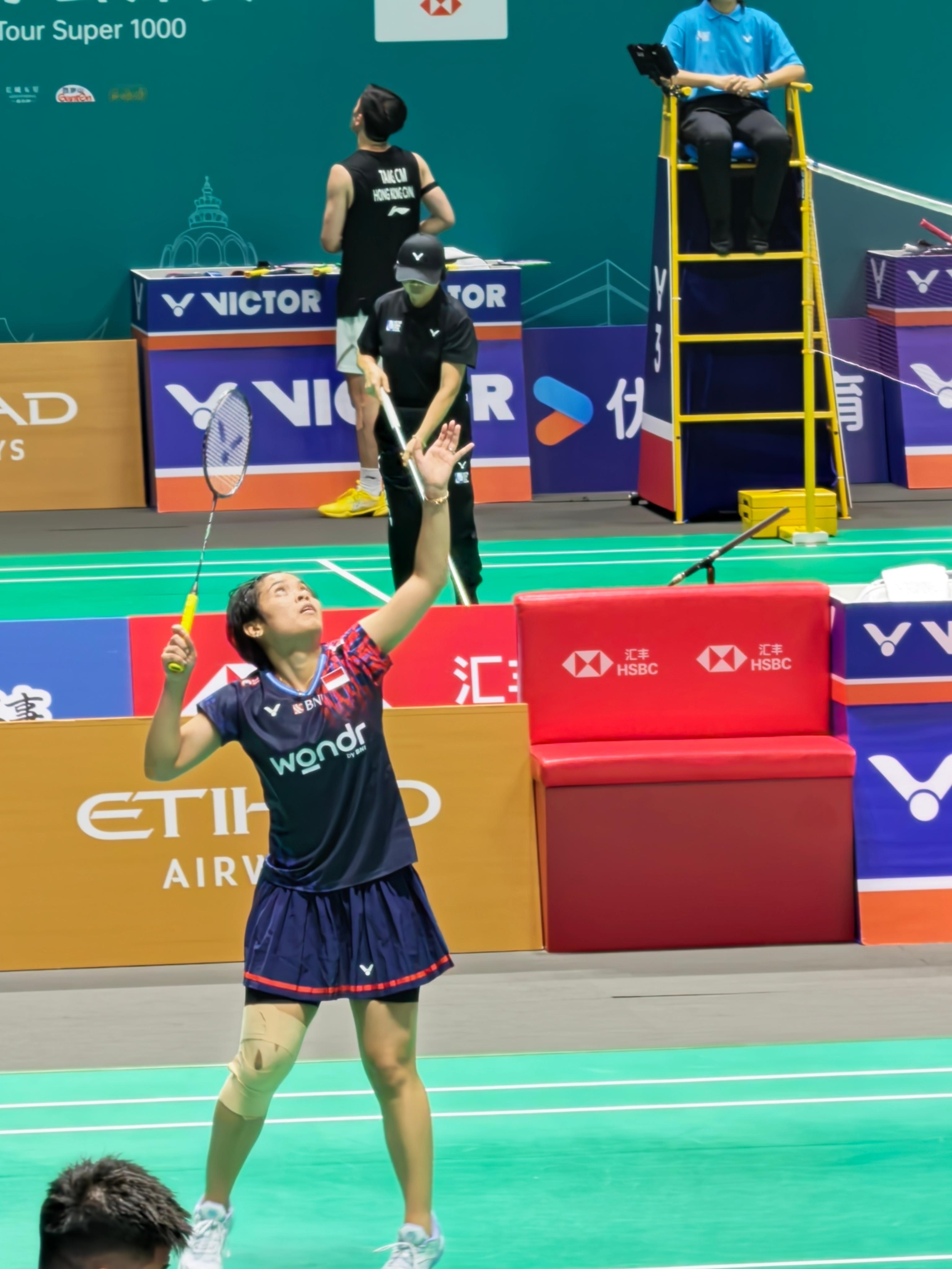 玛丽斯卡🇮🇩 21-13、21-14 林湘缇下轮对手：韩悦🇨🇳 vs ?