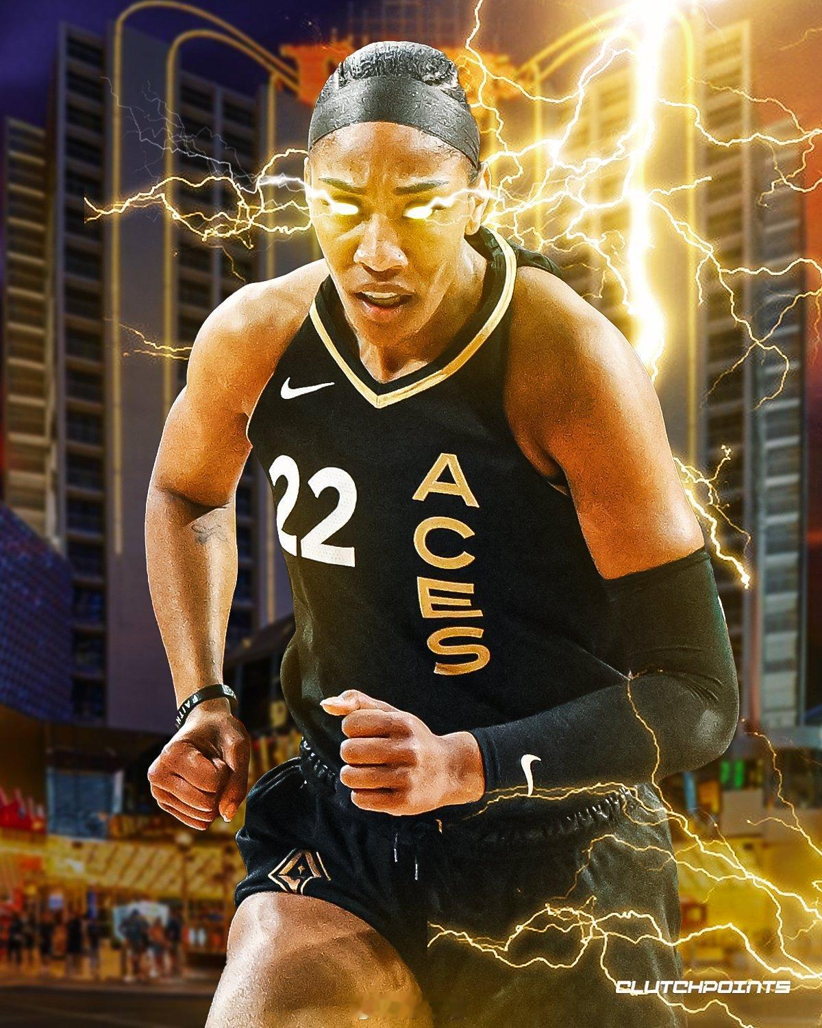 四冠王阿贾·威尔逊和拉斯维加斯王牌完成3年500万美元超级顶薪续约，这是WNBA