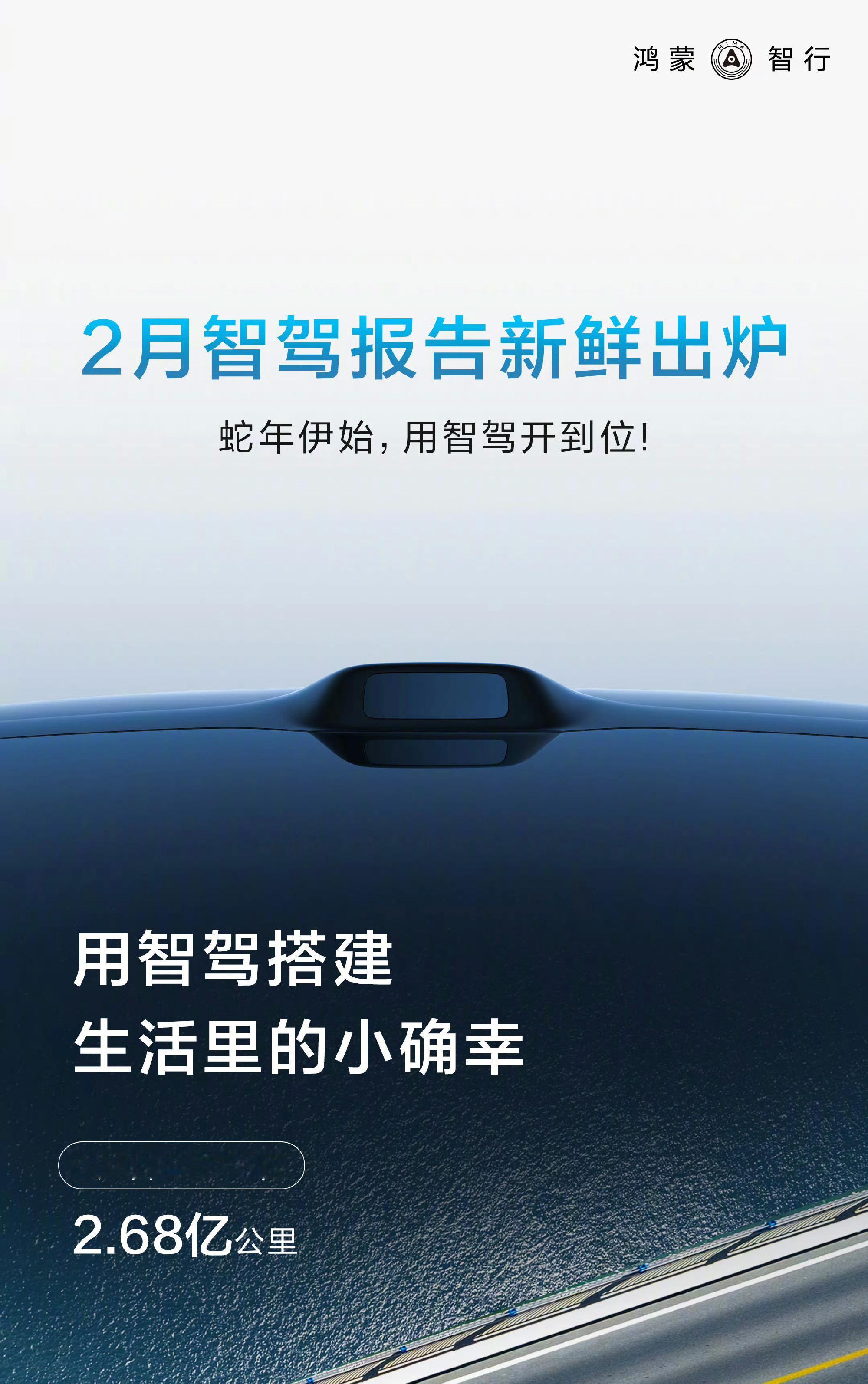 2月：智驾3月：智能驾驶辅助5月：智能辅助驾驶7月：辅助驾驶 ​​​鸿蒙智行不予