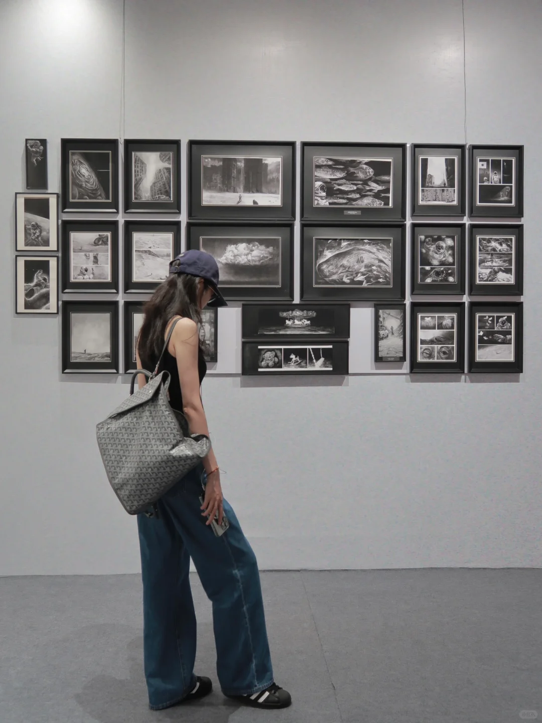 周末去看了新展