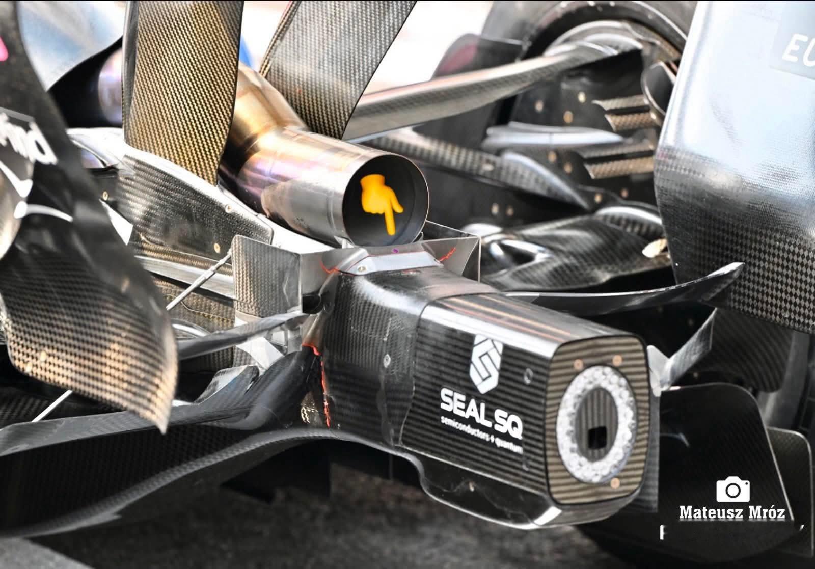 F12026F1比利时大奖赛 Alpine 的车尾移除了翼片 