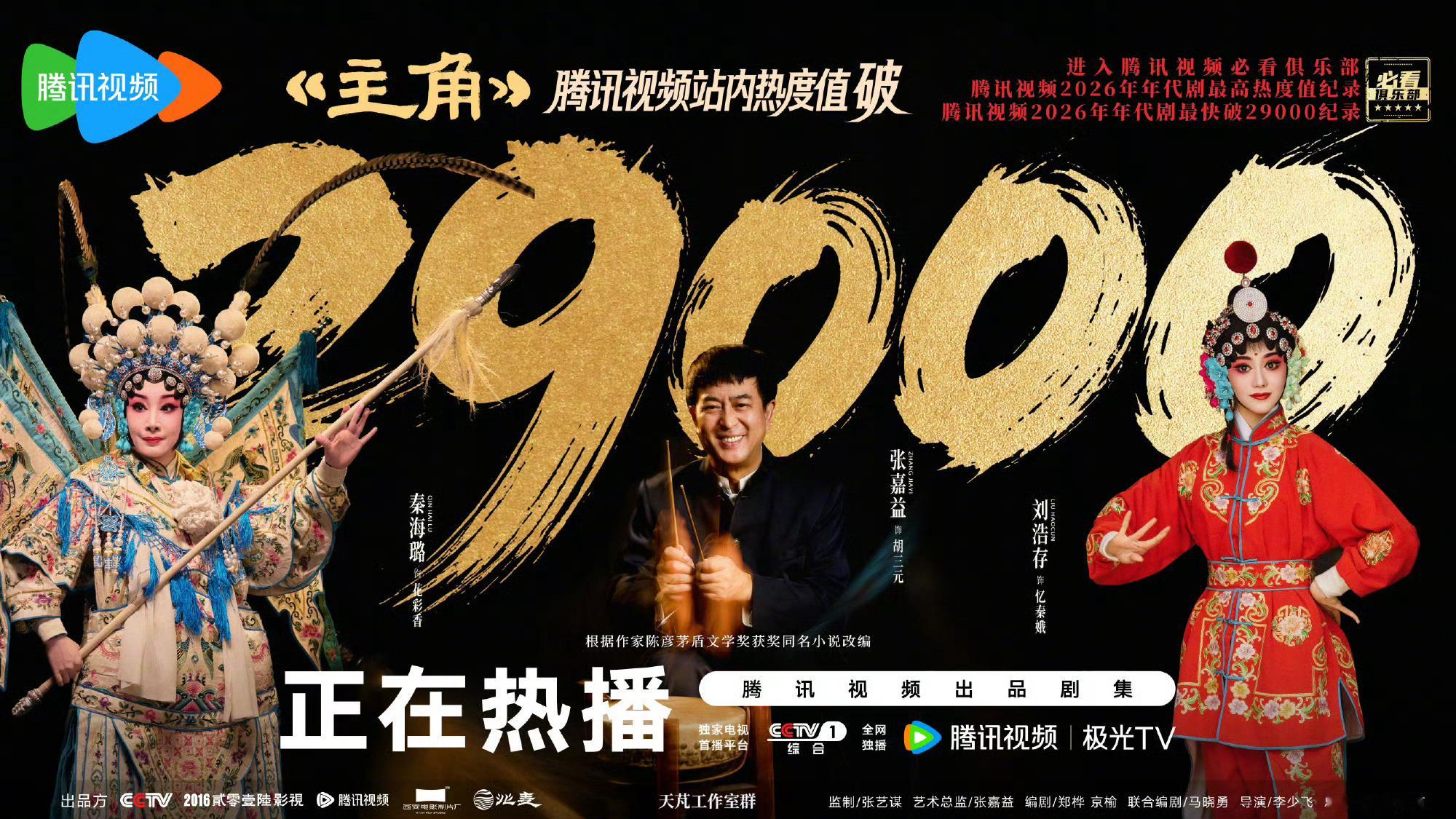 主角腾讯站内热度破29000，离台网双爆不远了 
