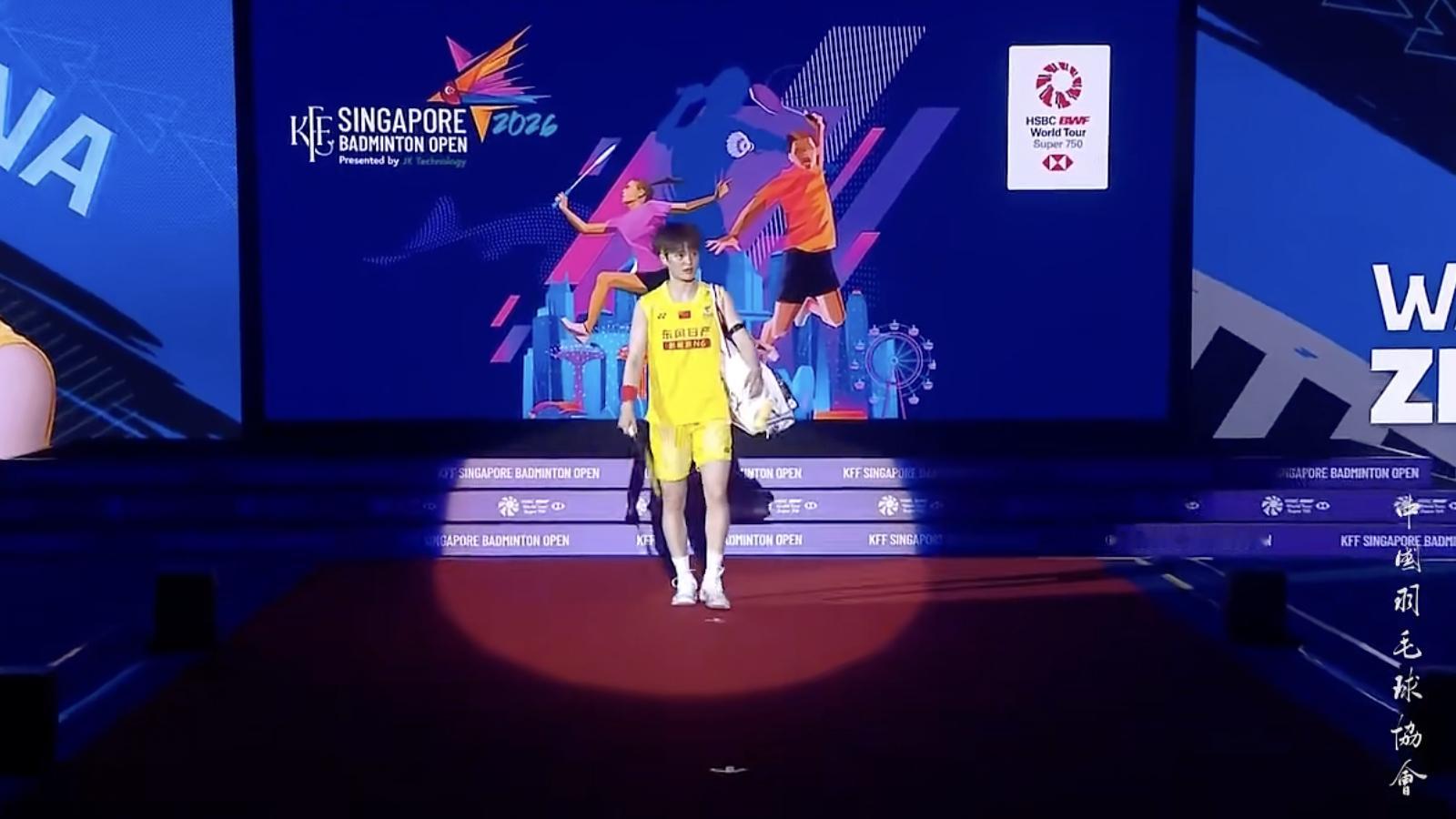女单半决赛马上开始：王祉怡🇨🇳 vs 🇯🇵山口茜2026年新加坡羽毛球公