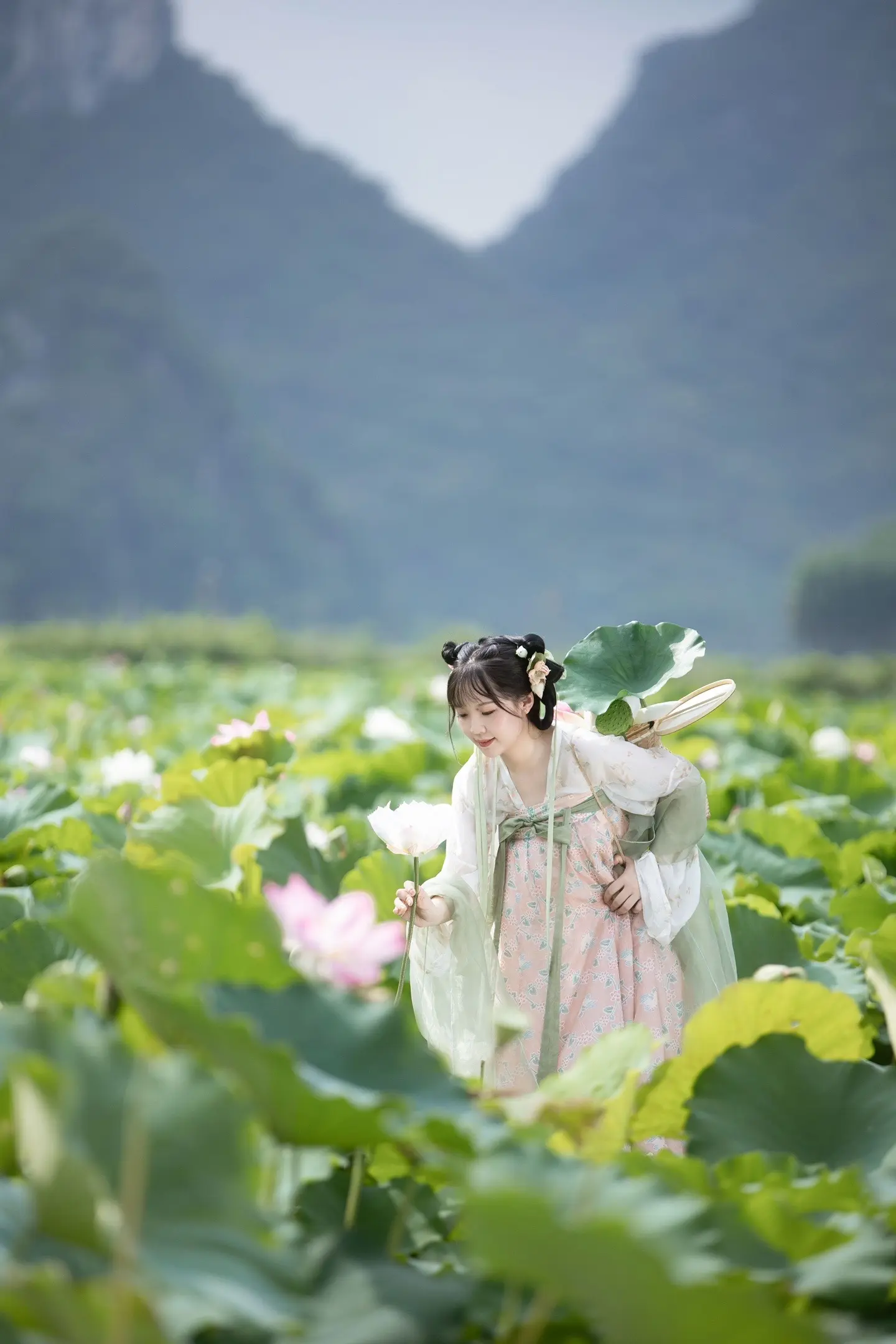 江南可采莲，莲叶何田田，鱼戏莲叶间。