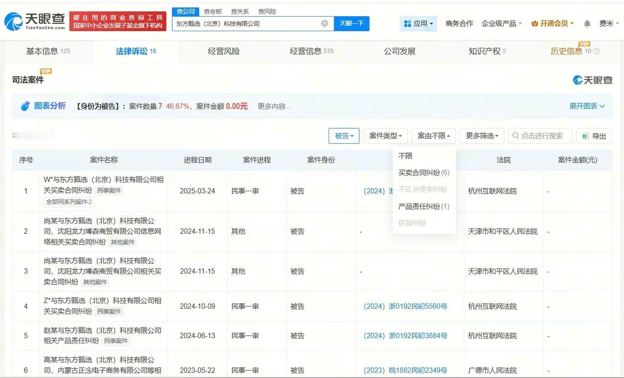 【东方甄选曾涉及产品责任纠纷 东方甄选曾涉及买卖合同纠纷】东方甄选所售蛋糕发霉商
