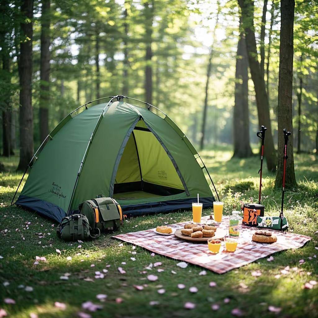 索河郊野公园露营烧烤，真的太舒服了～春天就该待在没有天花板的地方！这周专门去了索