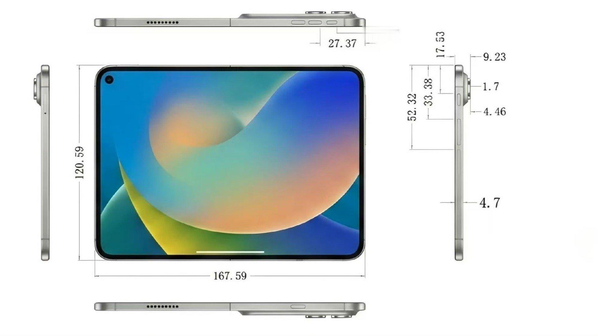 曝史上最薄iPhone来了iPhone Fold其单边厚度仅为4.7毫米，感兴趣