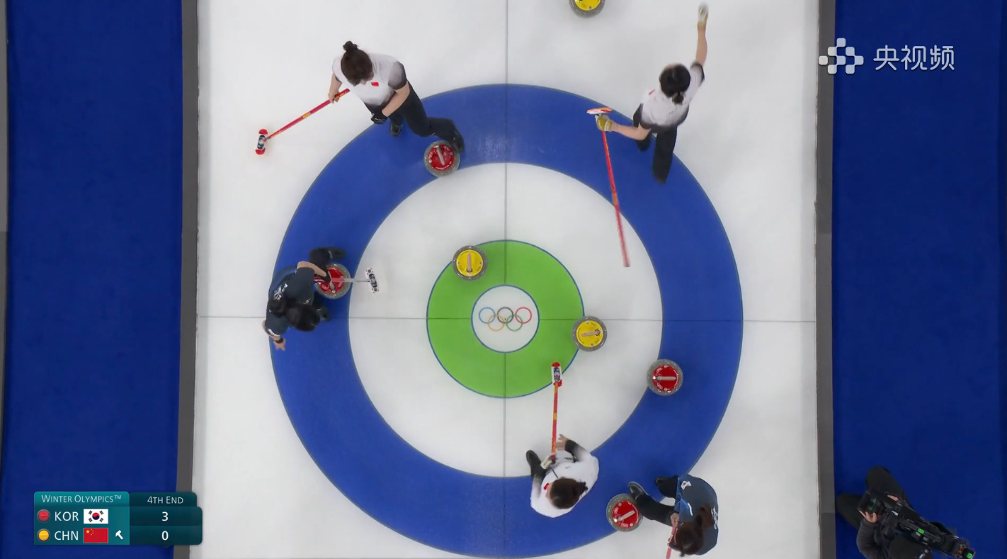 【中国-韩国】第四局韩雨及时传击清理大本营，老妹儿克服心魔，旋进后手2分，中国2