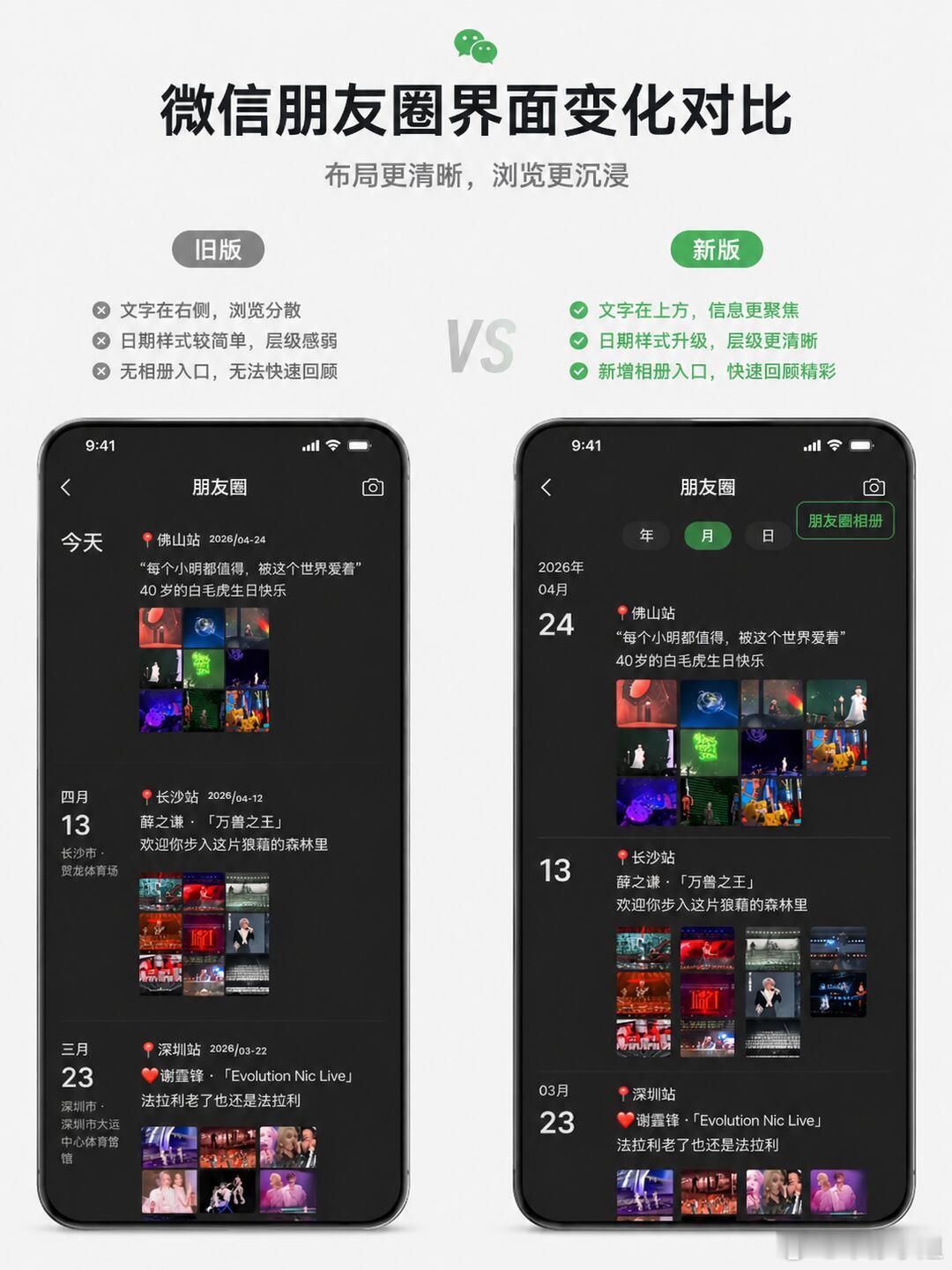 朋友圈改版不清楚，不了解，不明白，已经两年多没发过朋友圈了