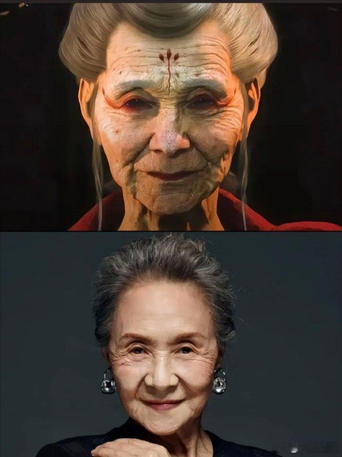 黑悟空中的老年蜘蛛精形象一出来，我就感觉似曾相识，果然是由她的原型来创作的！​​