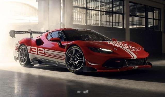 #大v聊车# 【搭载3.0T V6发动机，法拉利296 Challenge官图发