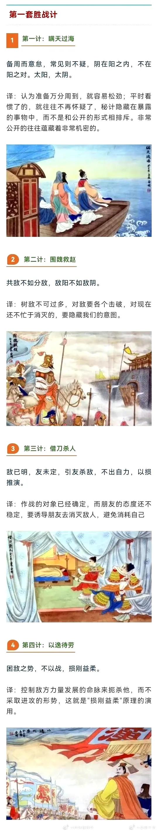 涨知识！《三十六计》趣味图文。