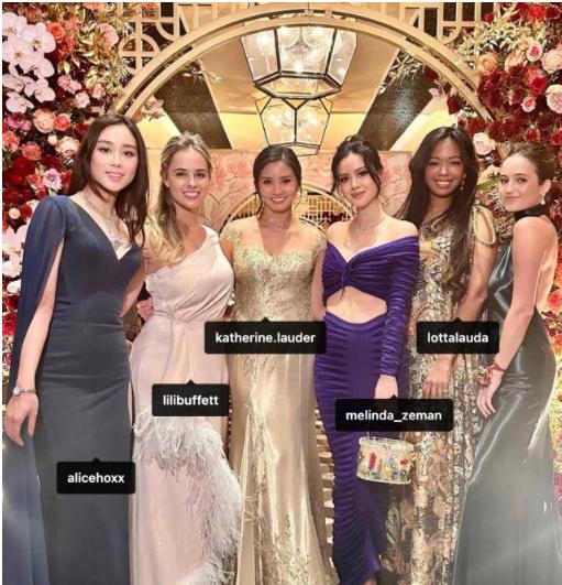 这张照片女孩，就算是奚梦瑶嫁入了赌王家，也还是进不了这张照片，这几个女孩加起来可