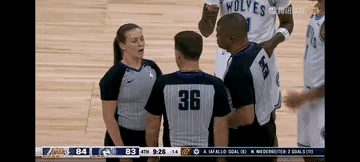 NBA引进女裁判彻彻底底的荒唐，无语啊！
湖人打森林狼主角不是超新星爱德华兹，也