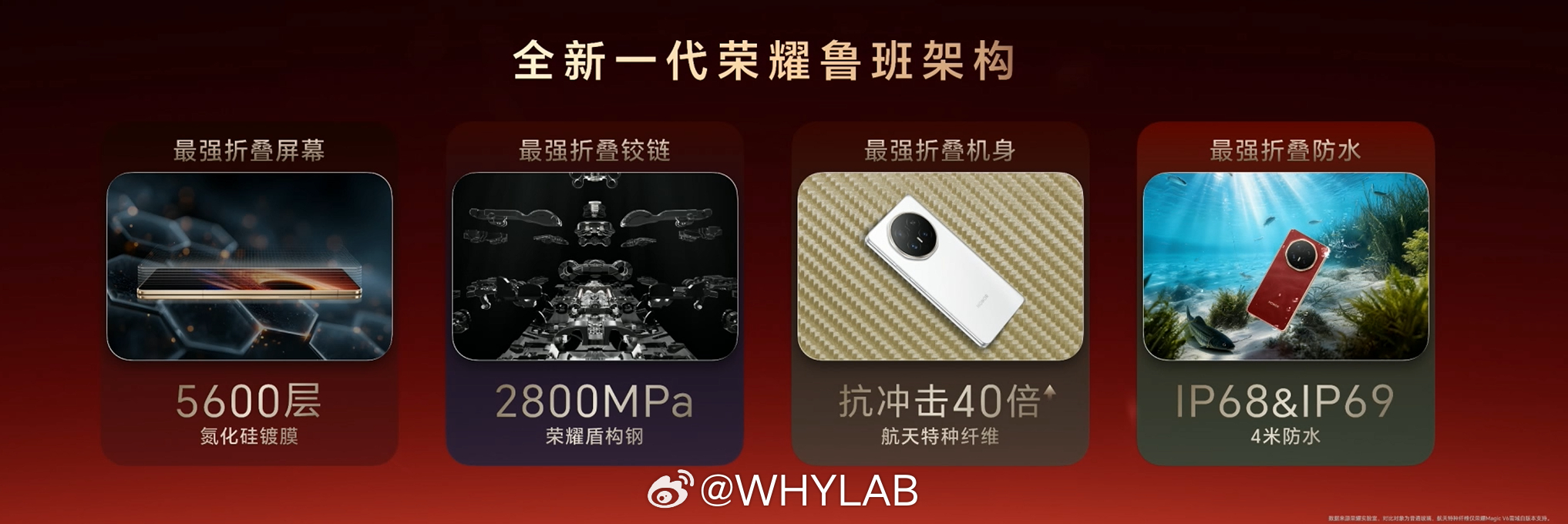 荣耀MagicV6耐用度也是拉满了，5600 层氮化硅镀膜，新一代荣耀盾构钢，2