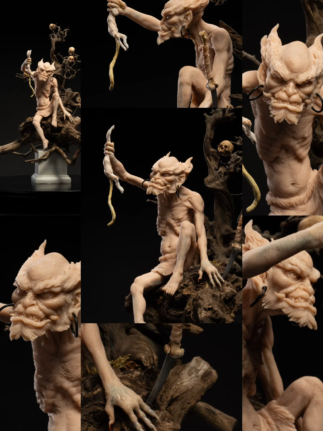 【魂之骨骼】暑期雕塑班结课作品集[庆祝] 作品名：《什么鬼》 原型师...