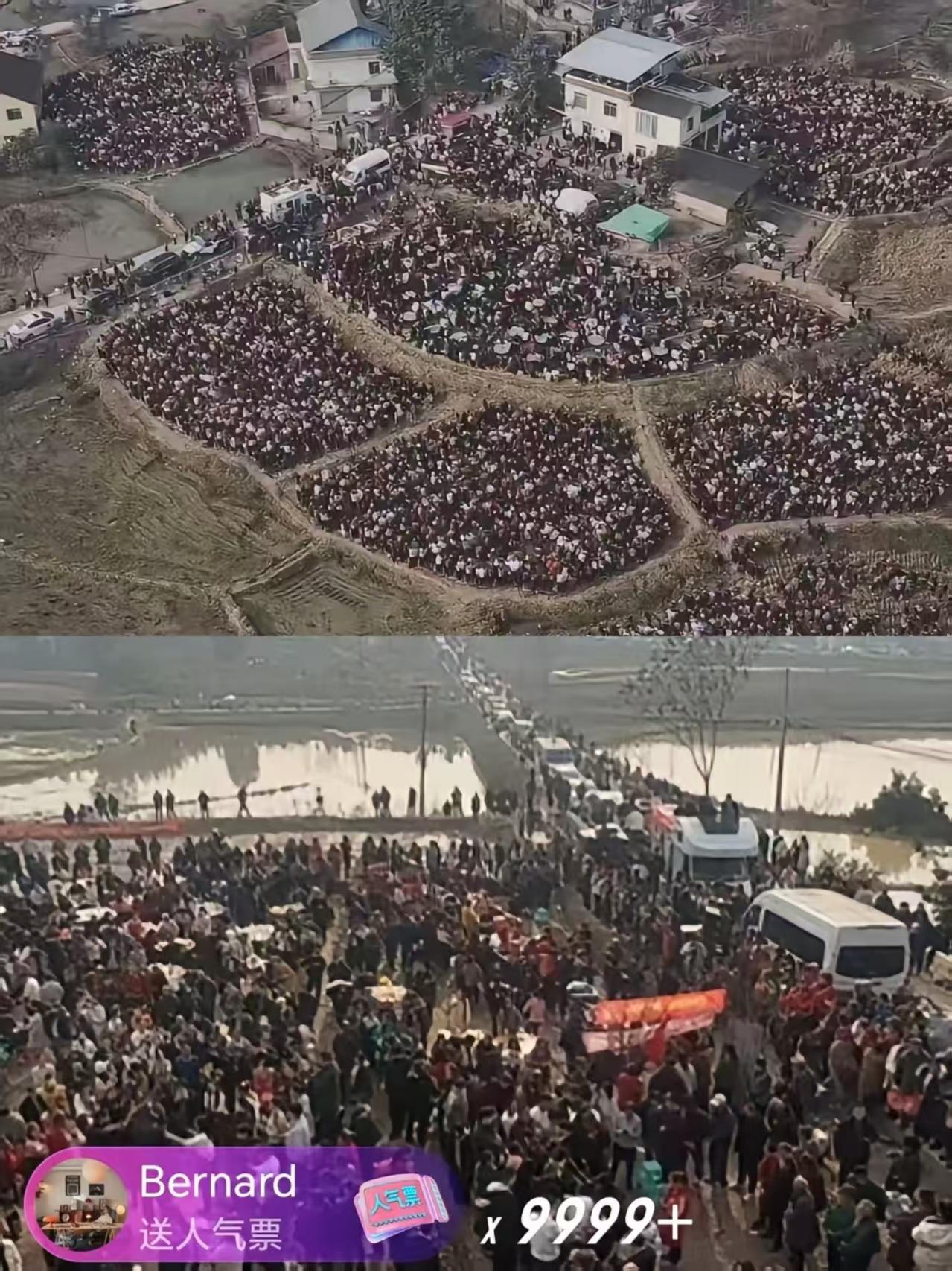 事态已经发展成这样了吗？
合川这波操作太绝了！网友现场直击300桌流水席密密麻麻