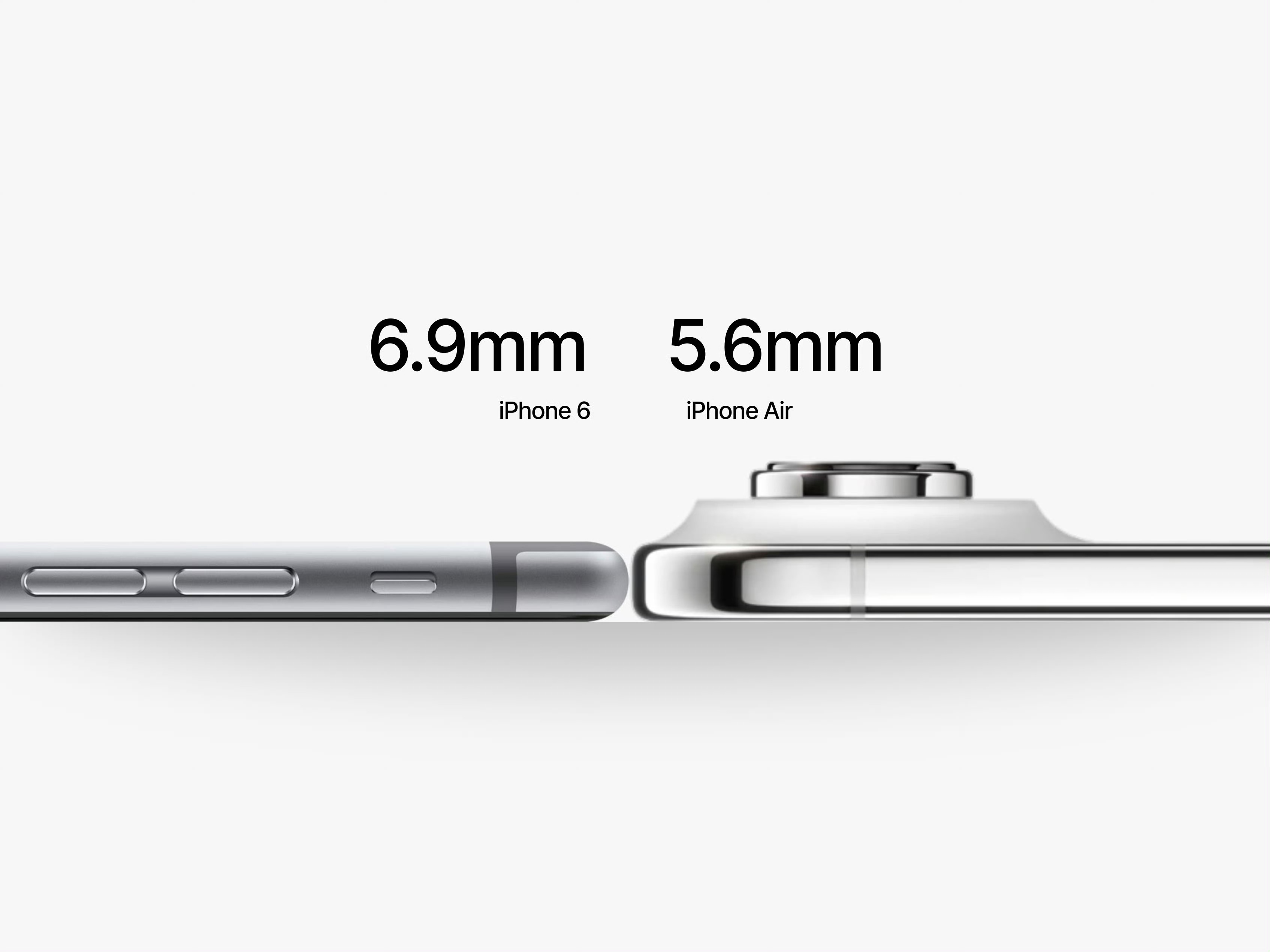 iPhone17Air和iPhone6对比还真别说，都是超薄单摄单扬声器，但是i