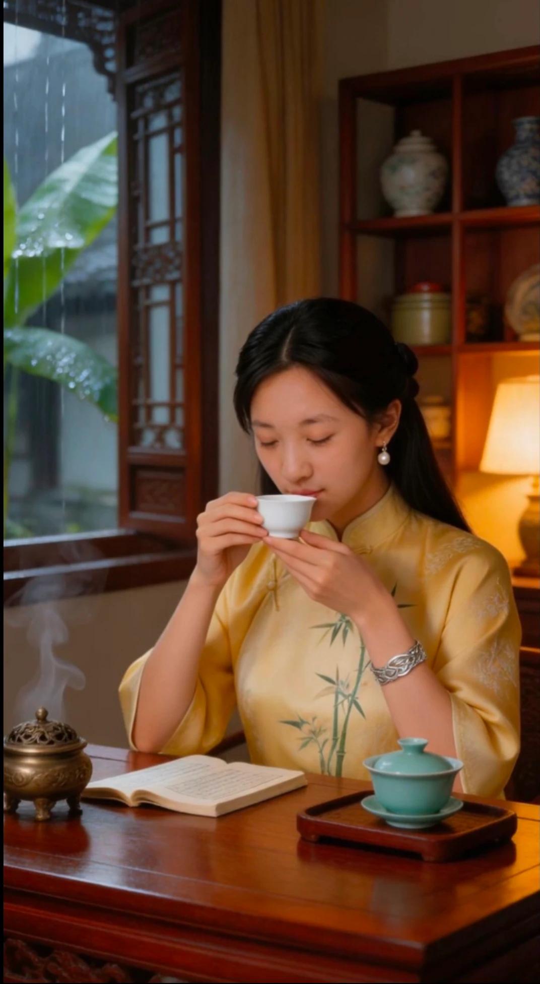 我常把茶杯捧在手心，不喝，只是闻。仿佛闻着闻着，他就回来了。