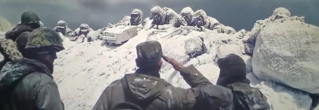 冰雕连
1950年12月，长津湖，气温骤降至零下四十度。
死鹰岭，这个连名字都透