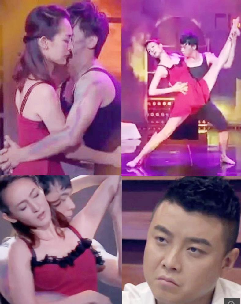 2015年，世界冠军王皓的妻子，在跳舞时与男伴贴脸相拥。看到这一幕，王皓黑着一张