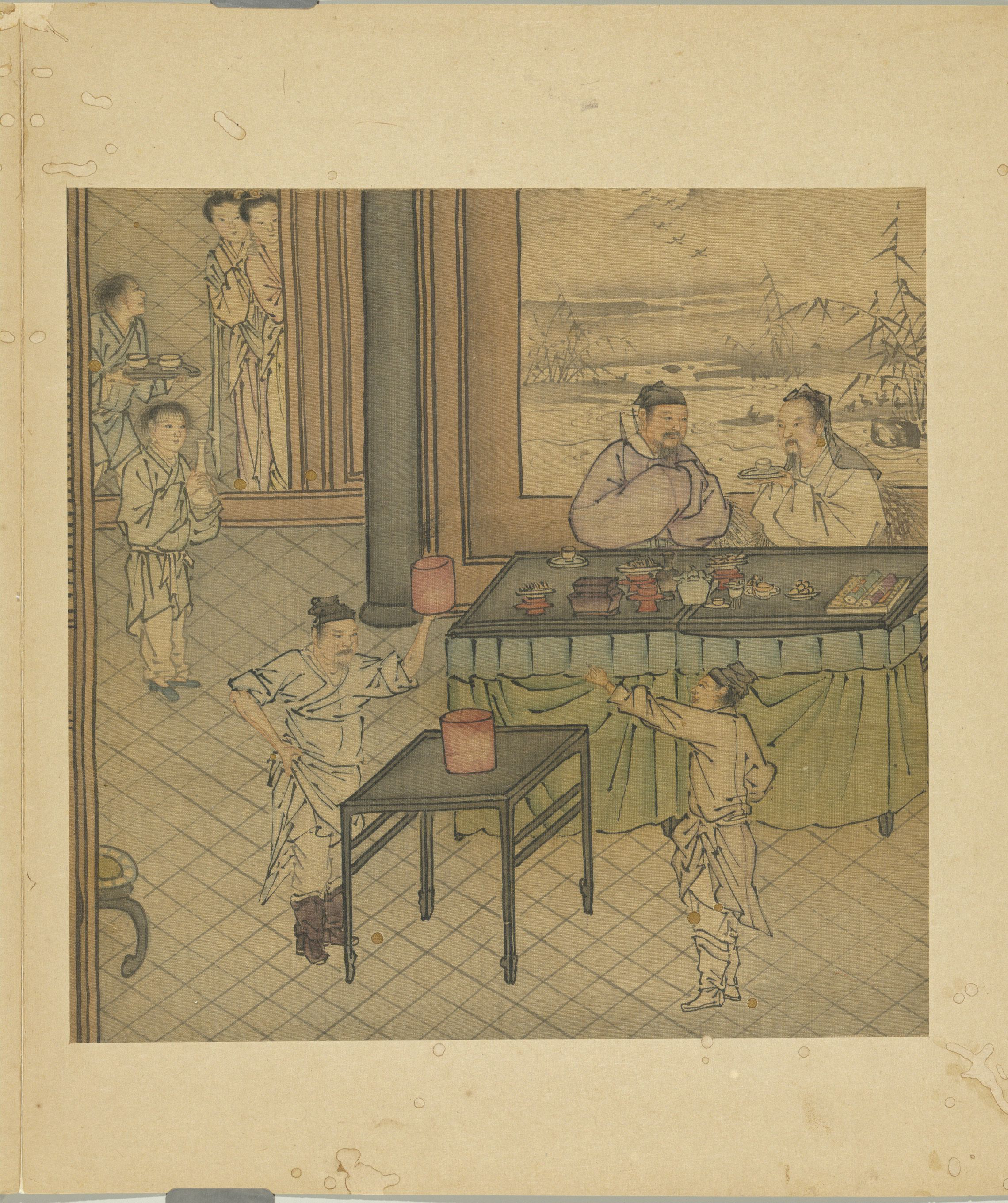 配图先上10幅明代戴进的《太平乐事图》（台北故宫博物院藏），然后解释一下正在播出