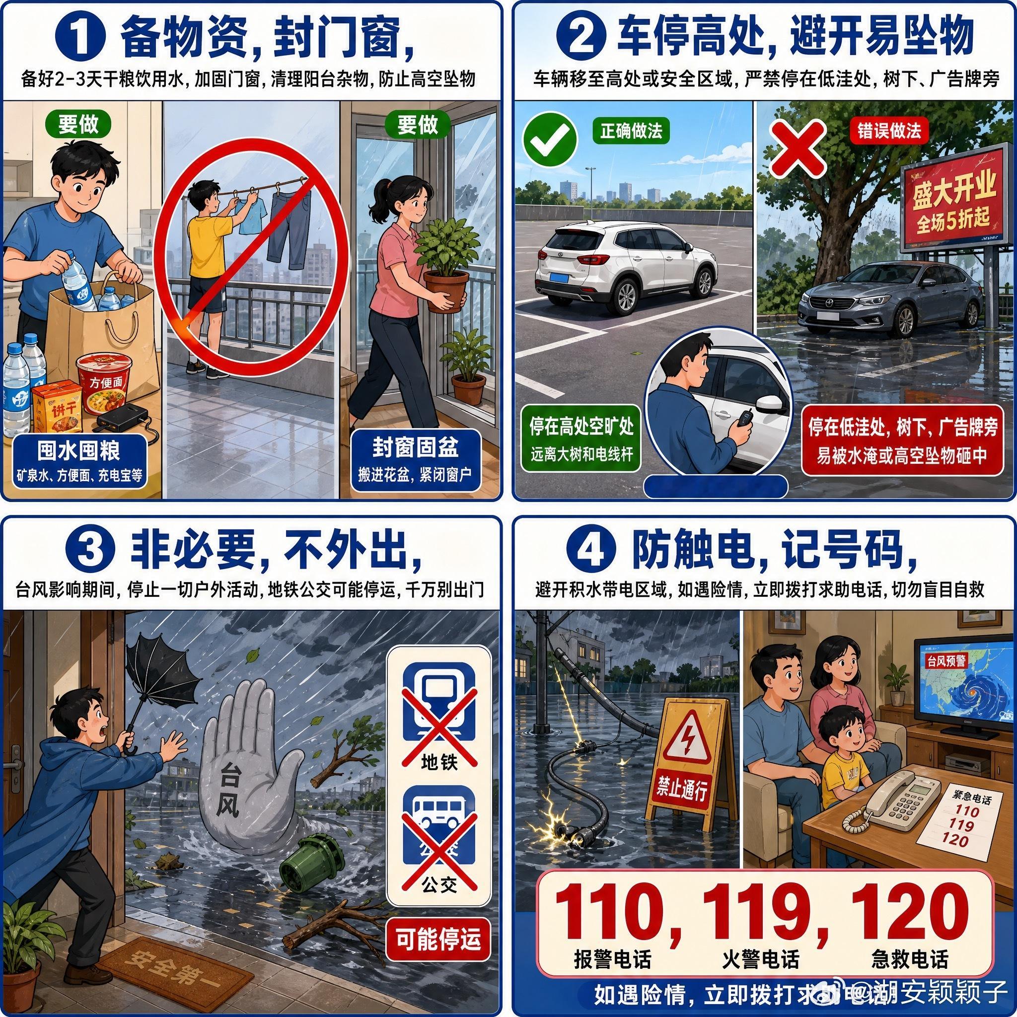 台风期间非必要不出门