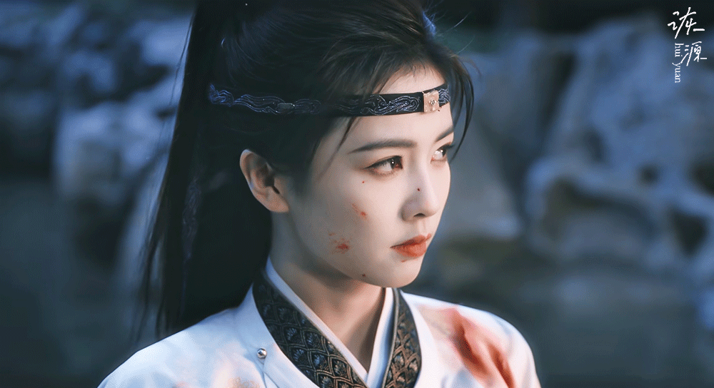 白鹿 《唐宫奇案》李佩仪 / 动图▷EP29-07（3）高马尾+白衣（白黑）+抹