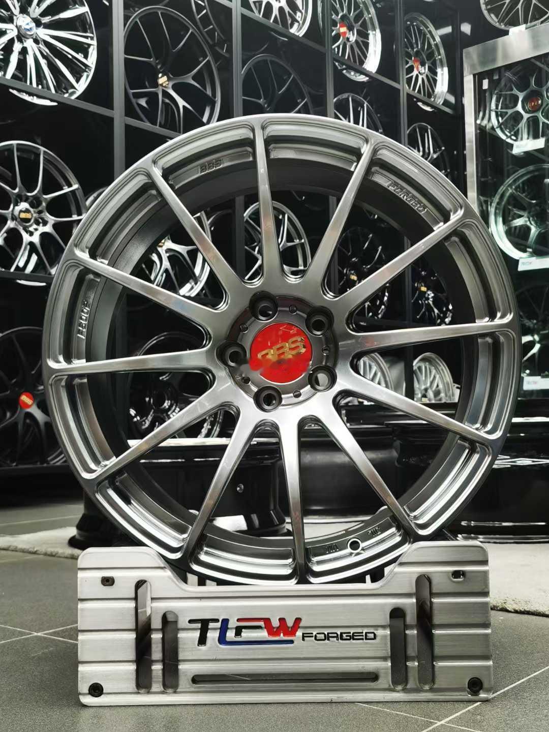 全新日本 BBS FS DB色  单片锻造 数据：19寸  9J  ET25 5