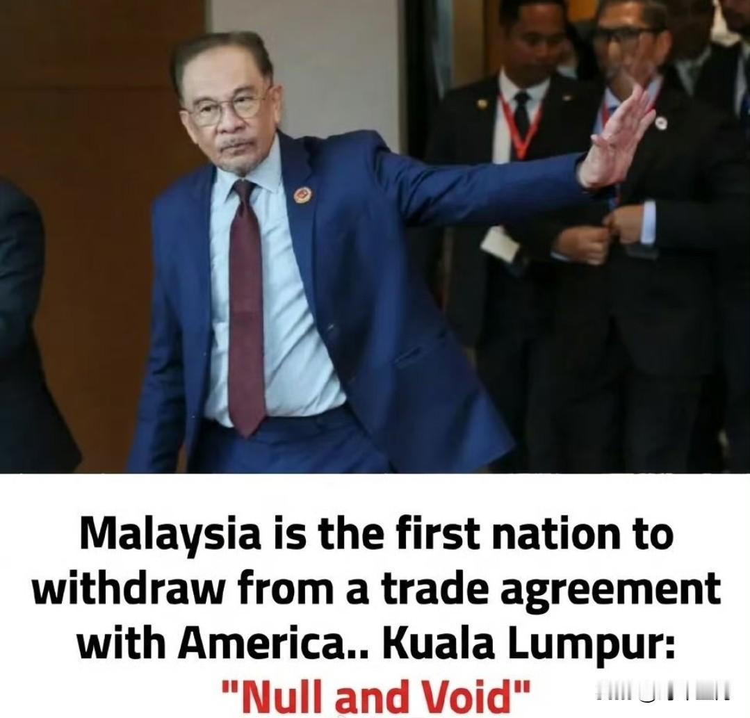 这可能会是第一块倒塌的多米诺骨牌

马来西亚贸易部长宣布与美国的互惠贸易协定“无